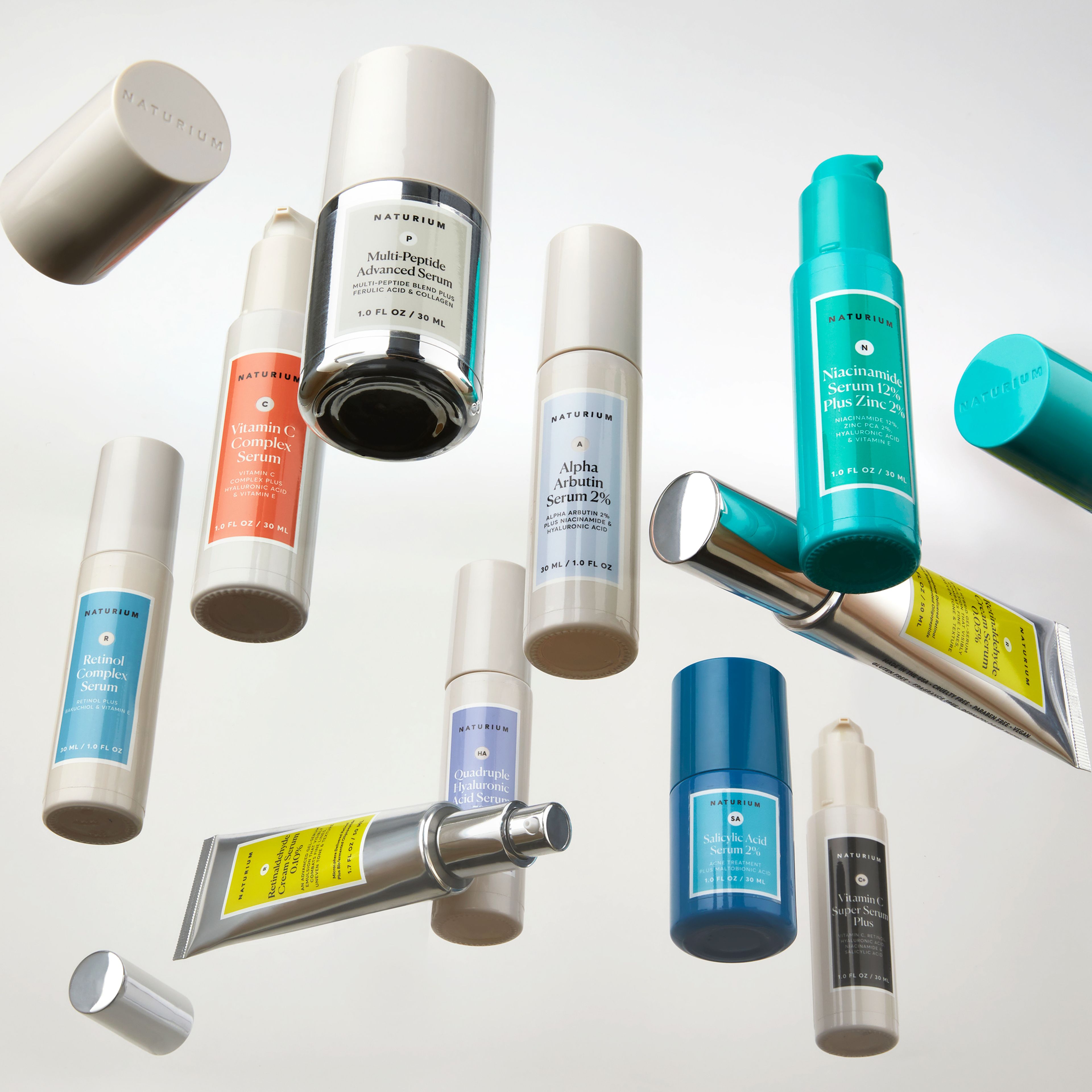 naturium products scattered around